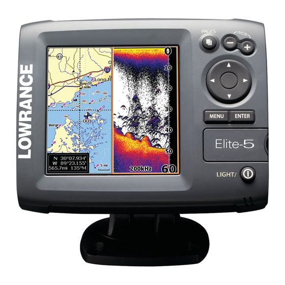 Lowrance GPS Elite 5 Manuel D'installation Et D'utilisation