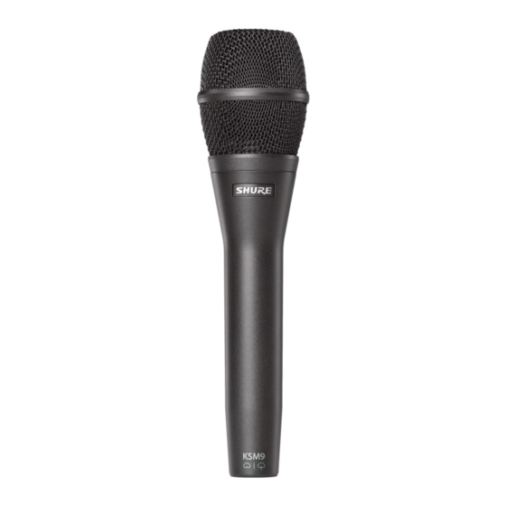 Shure KSM9 Guide De L'utilisateur