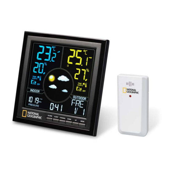 National Geographic VA Colour RC Weather station Mode D'emploi
