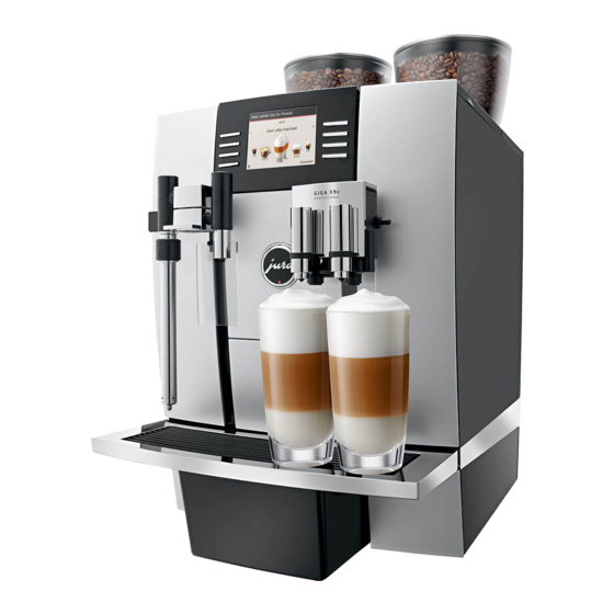 Jura GIGA X9c Professional Mode D'emploi