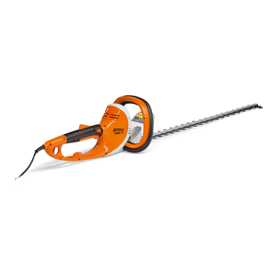 Stihl HSE 60 Manuels