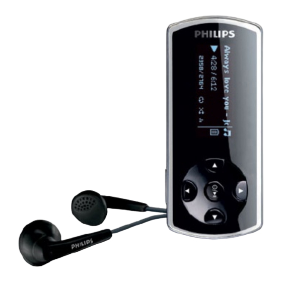 Philips GoGear SA4415 Mode D'emploi