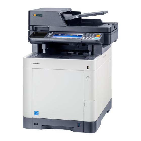 Triumph Adler P-C3560i MFP Manuels