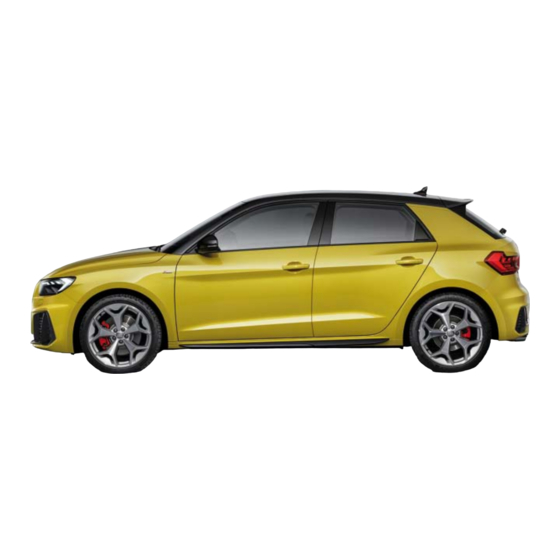 Audi A1 Sportback 2018 Mode D'emploi