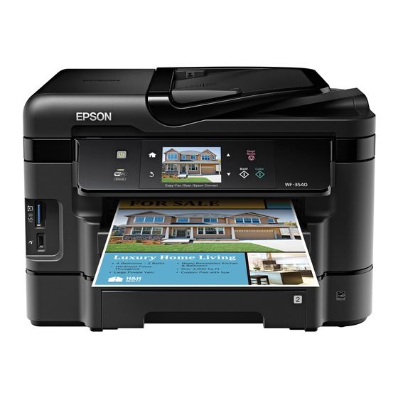 Epson WF-3540 Guide D'installation