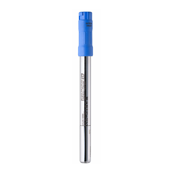 Endress+Hauser Memosens COL37E Manuel De Mise En Service
