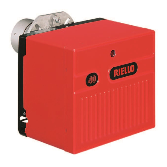 Riello Burners 40 G20S Manuel D'entretien