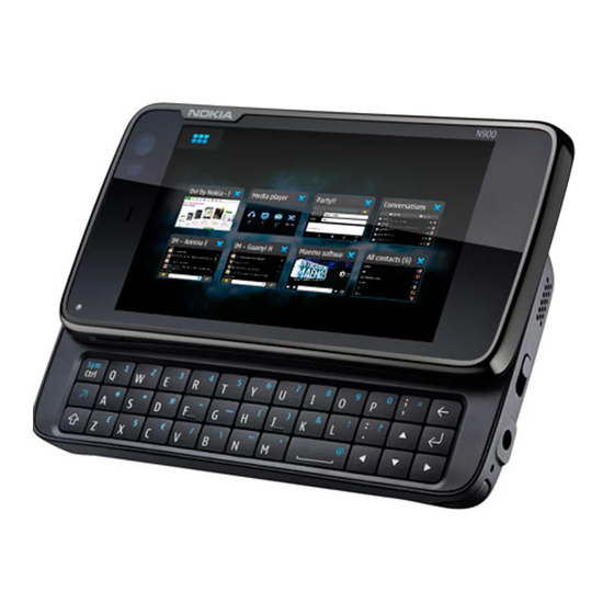 Nokia N900 Manuel D'utilisation