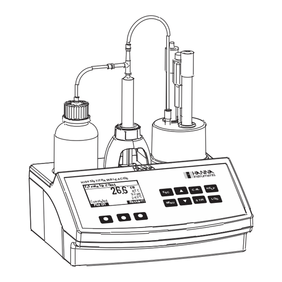 Hanna Instruments HI 84529 Manuel D'utilisation