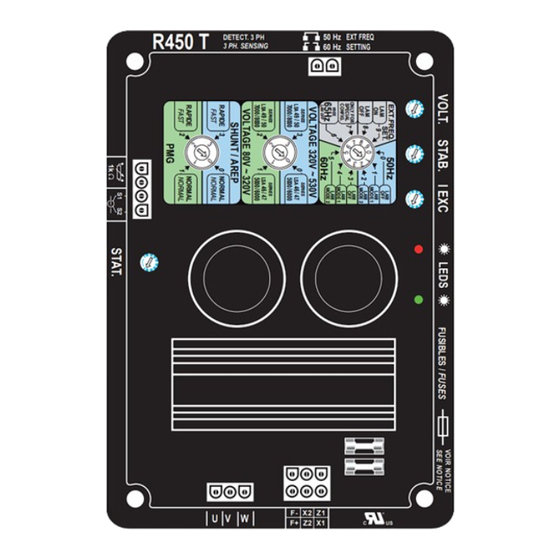 Nidec Leroy-Somer R450 M Installation Et Maintenance