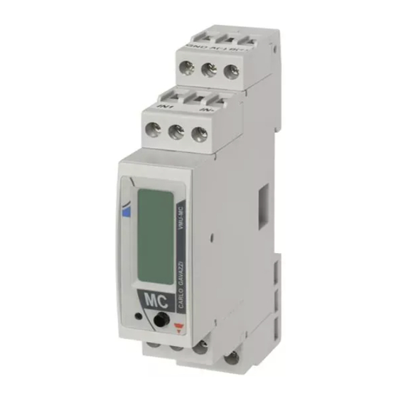 CARLO GAVAZZI VMU-MC Instructions D'utilisation