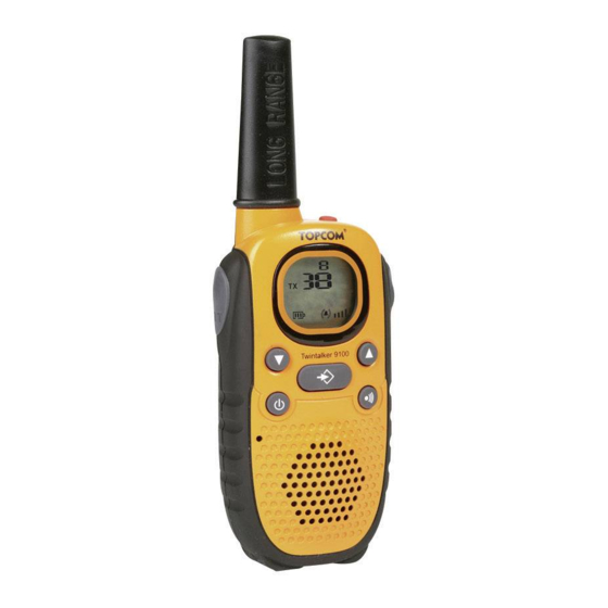 Topcom TWINTALKER 9100 LONG RANGE Manuel D'utilisateur