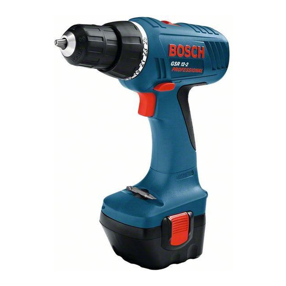 Bosch GSR 9,6-2 PROFESSIONAL Instructions D'emploi