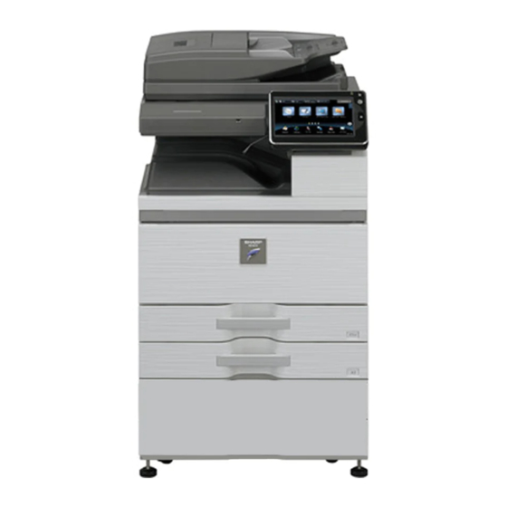 Sharp MX-M654N Manuel Utilisateur