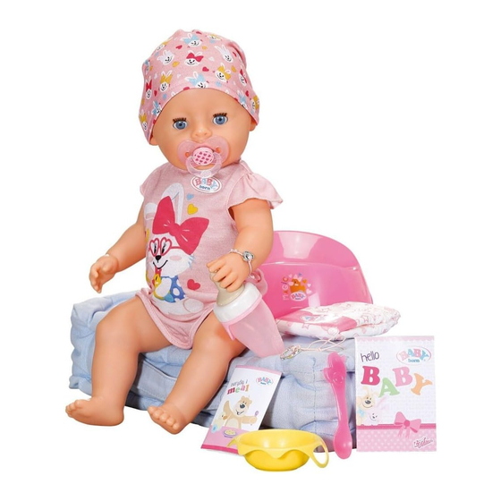Zapf Creation Magic Baby Born 827956 Mode D'emploi