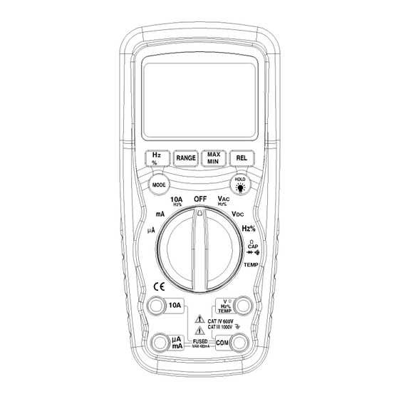 Multimetrix DMM 220 Notice De Fonctionnement