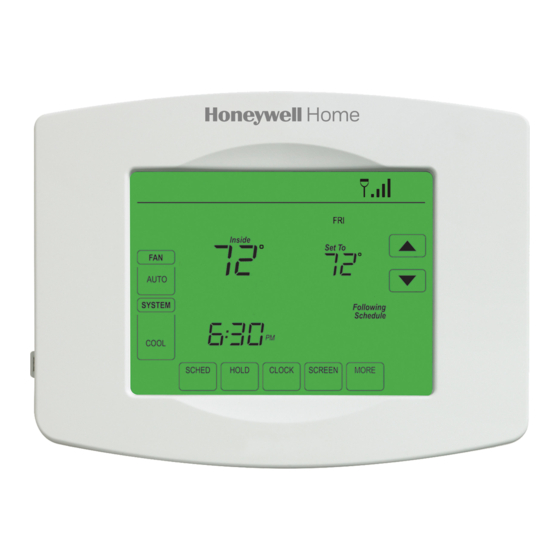 Honeywell RTH8500 Serie Guide D'installation Rapide