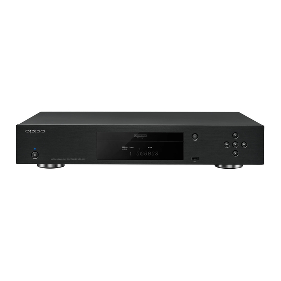 Oppo UDP-203 Manuel D'utilisation