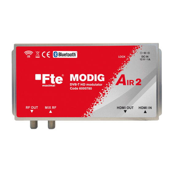 FTE Maximal MODIG AIR 2 Guide Rapide