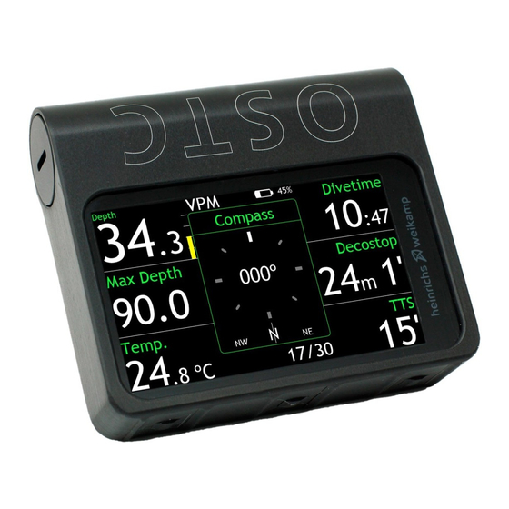 heinrichs weikamp OSTC 4 Guide D'utilisation