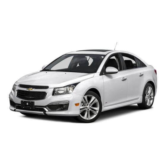 Chevrolet Cruze 2015 Guide Du Propriétaire