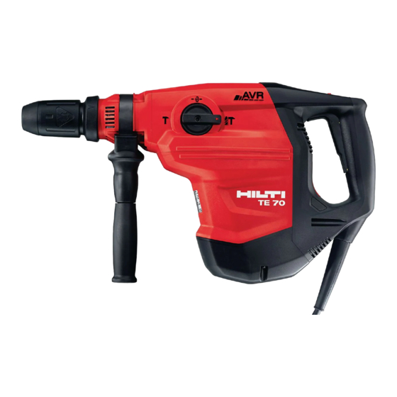 Hilti TE 70-AVR Notice D'utilisation Originale