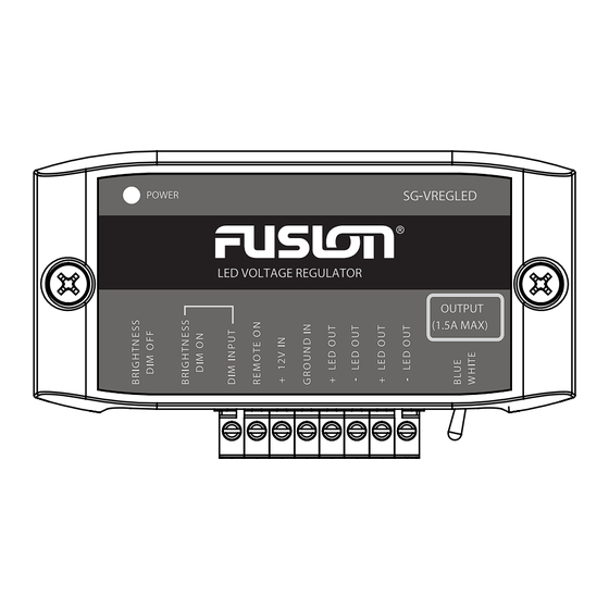 Fusion SG-VREGLED Instructions D'installation