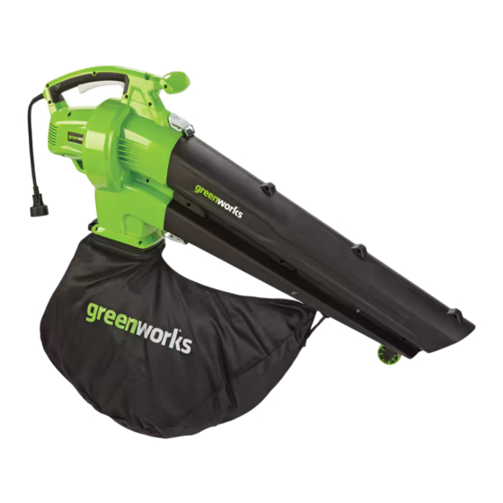 GreenWorks 12A BLOWER Manuel Du Propriétaire