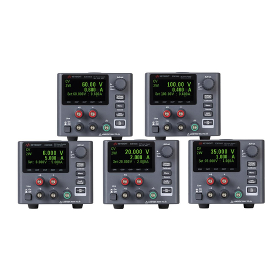 Keysight Technologies E36100B Serie Guide D'utilisation Et D'entretien