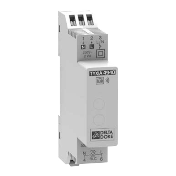 DELTA DORE TYXIA 4940 Notice D'installation