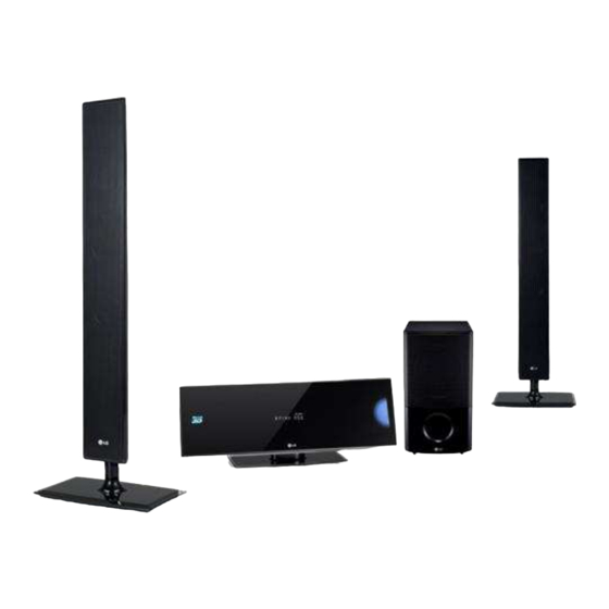 LG Blu-ray 3D HX995DF Manuel D'utilisation