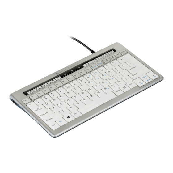 Bakker Elkhuizen S-board 840 Compact Keyboard Mode D'emploi