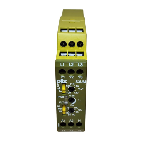 Pilz S3UM Manuel D'utilisation