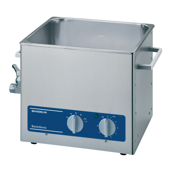 Bandelin BactoSonic BS 14 Notice D'utilisation