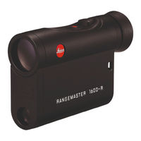 Leica RANGEMASTER CRF 1600-R Notice D'utilisation