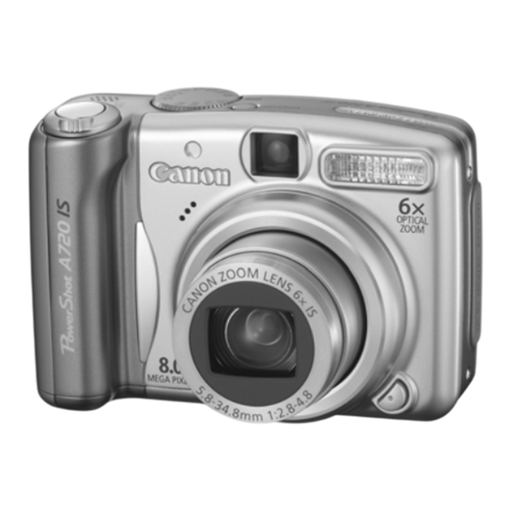 Canon POWERSHOT A720 IS Guide D'utilisation