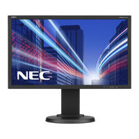 NEC MultiSync E224Wi Manuel De L'utilisateur