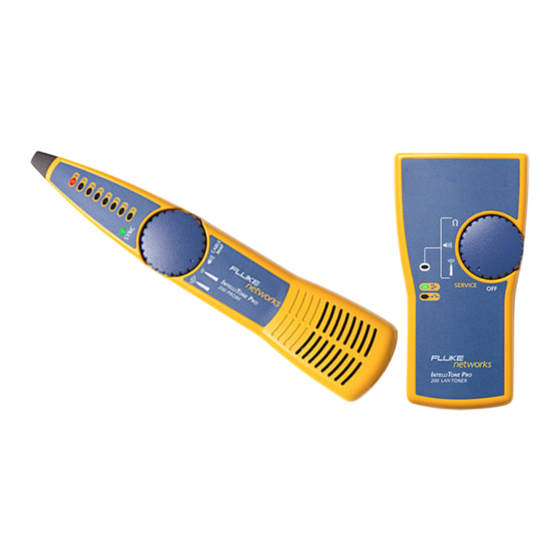 Fluke Networks IntelliTone Pro200 LAN Fiche Technique