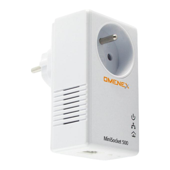 Omenex MINISOCKET 500 Mode D'emploi