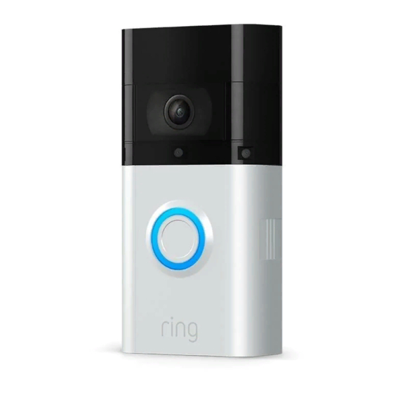 ring Video Doorbell 3 Mode D'emploi