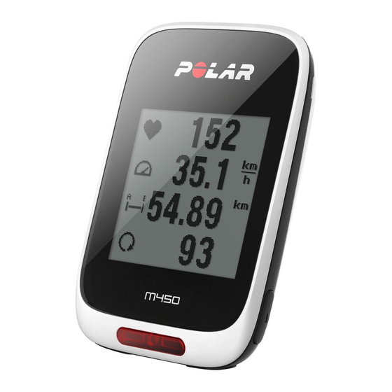 Polar M450 Manuels