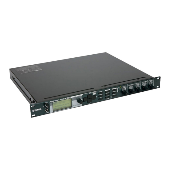 Yamaha Motif-Rack XS Mode D'emploi