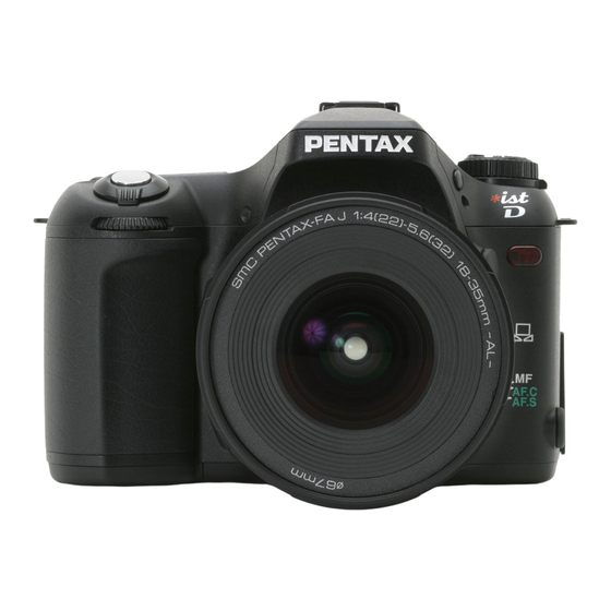 Pentax istD Mode D'emploi