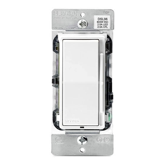 Leviton decora DSL06 Mode D'emploi