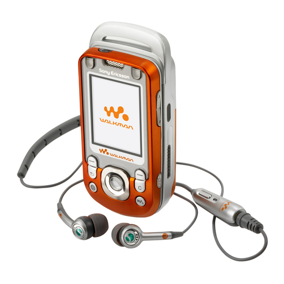 Sony Ericsson WALKMAN W600i Mode D'emploi