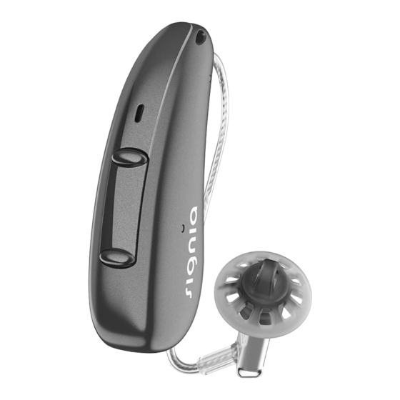 signia Pure C&G AX Guide D'utilisation