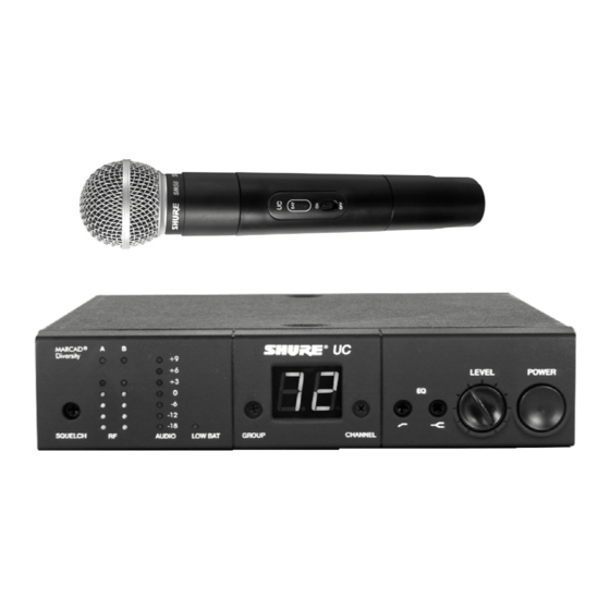 Shure UC Guide De L'utilisateur