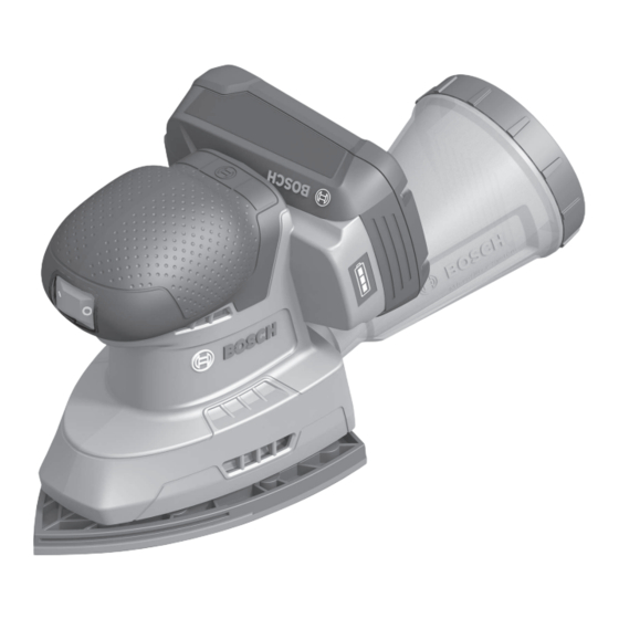 Bosch EasySander 18V-8 Notice Originale