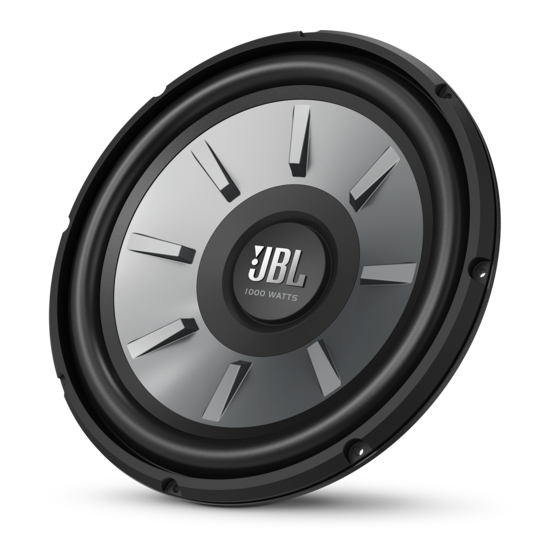 JBL STAGE 810 Manuels