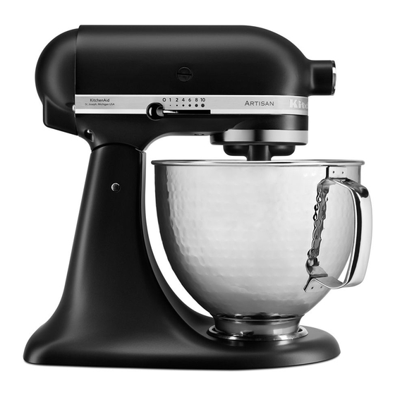 KitchenAid 5KSM156HMEBM Manuel D'utilisation